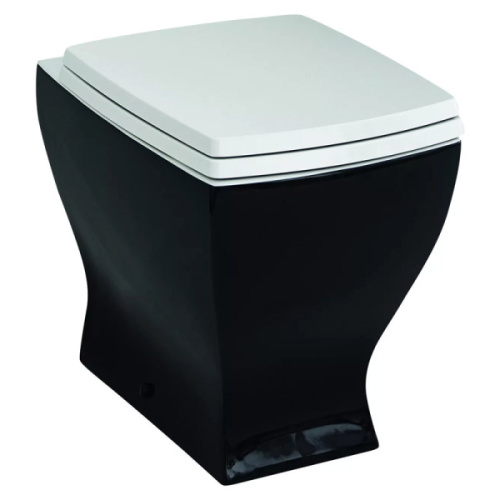 Унитаз напольный ArtCeram Jazz чёрно-белый - фото 1