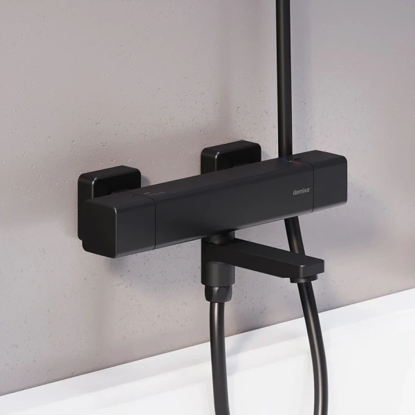 Смеситель для ванны Damixa Gala черный, черные - фото 4