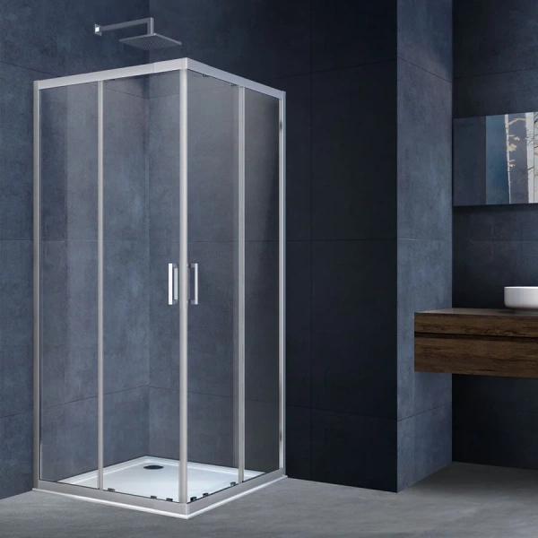 Душевой уголок Vincea Rapid 100x100 см стекло прозрачное, хром - фото 4