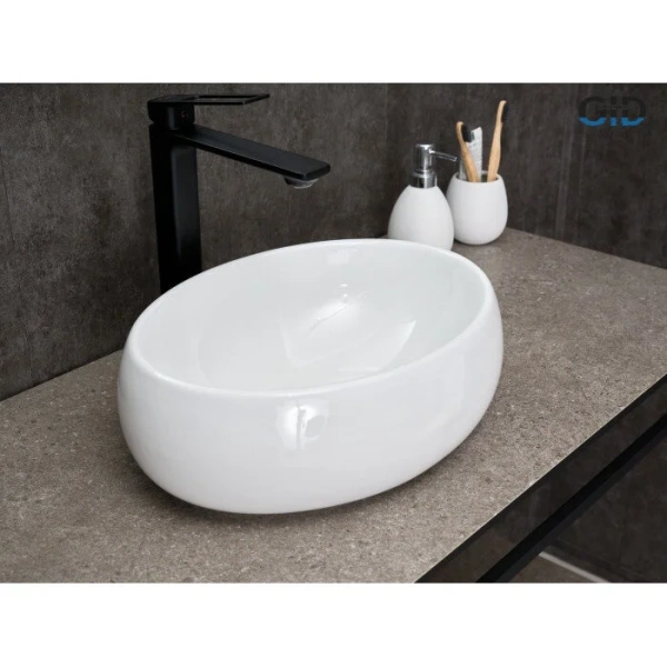 Раковина GID Lago N9030ds 40 см белая - фото 4