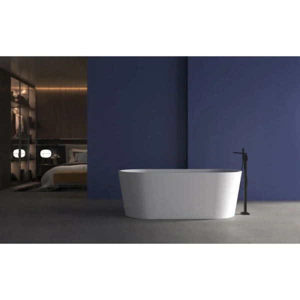 Ванна акриловая Abber 170x80 см белая матовая, овальные - фото 5