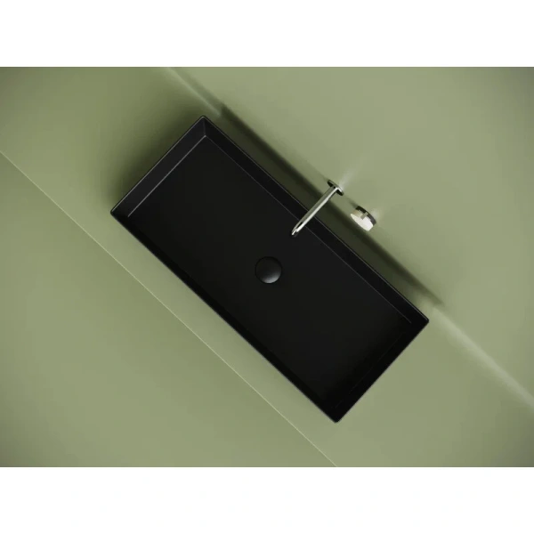 Раковина Ceramica Nova Element 80 см черная - фото 4