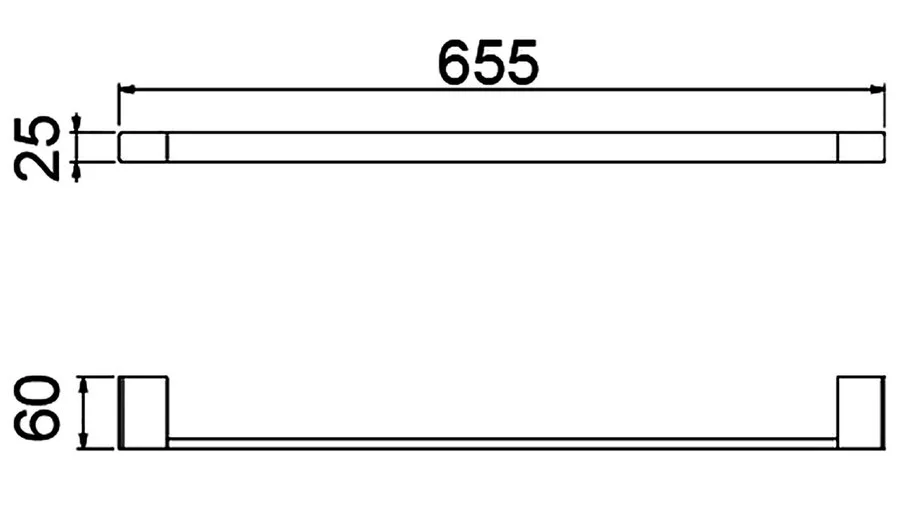 Полотенцедержатель Timo Selene черный - фото 2