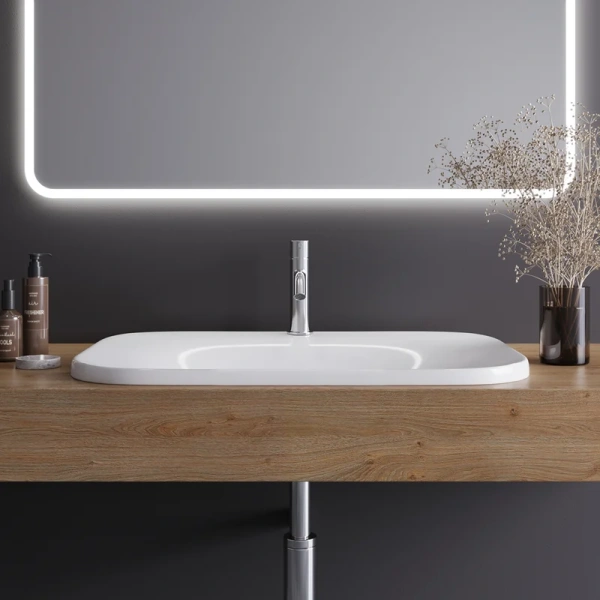 Раковина Cezares 65 см полувстраиваемая, современные, hi-tech - фото 2