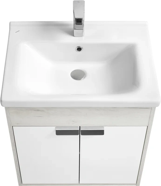 Тумба с раковиной Акватон Флай 1A237301FAX10 60 см с двумя распашными дверцами - фото 4