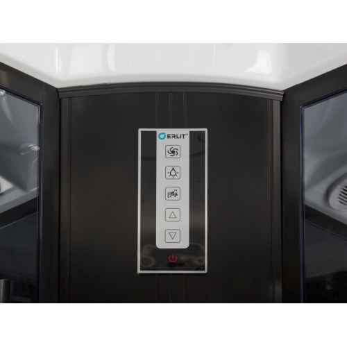 Душевая кабина Erlit Eclipse 100x100 см с гидромассажем, матовый профиль - фото 9