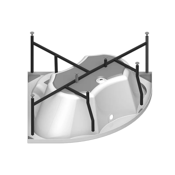 Ванна гидромассажная акриловая Vannesa Massage Сандра, 149 х 149 см, система баланс хром, с гидромассажем - фото 5