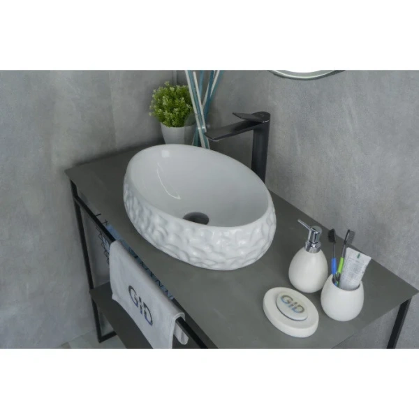 Раковина GID Lago 9030wf 48 см белая - фото 4