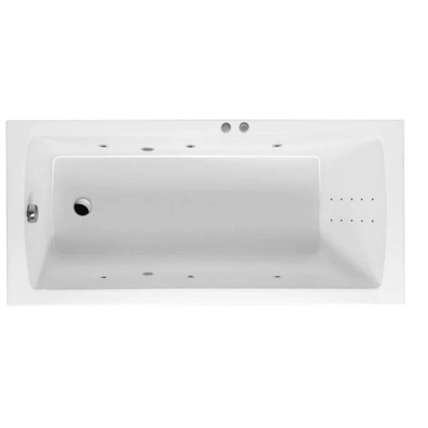 Ванна гидромассажная Excellent Aquaria Line Nano 170 x 75 см, цвет белый/хром, WAEX.AQU17.LINENANO.CR - фото 1