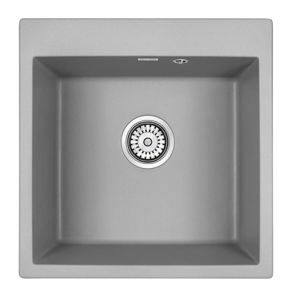 Мойка для кухни Paulmark Praktisch 51 см серый металлик - фото 1