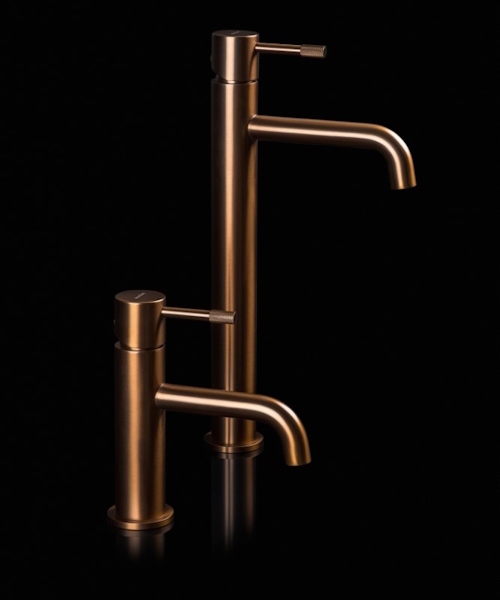 Смеситель для раковины Boheme Uno брашированная бронза, для раковины - фото 2