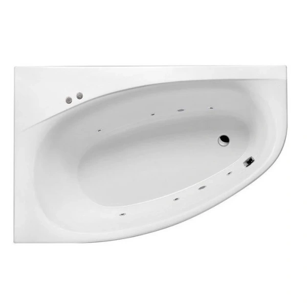 Ванна гидромассажная Excellent Kameleon Soft 170 x 110 см, левая, белый/хром, WAEX.KML17.SOFT.CR - фото 1
