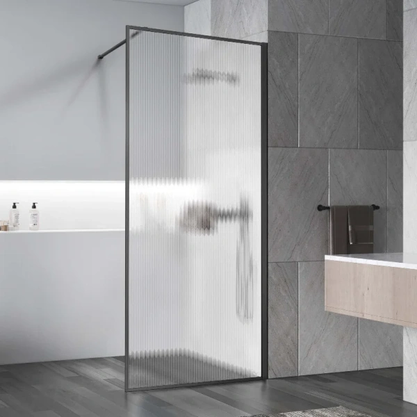 Душевая перегородка Vincea Walk-In HP Art 80 см профиль вороненая сталь - фото 3