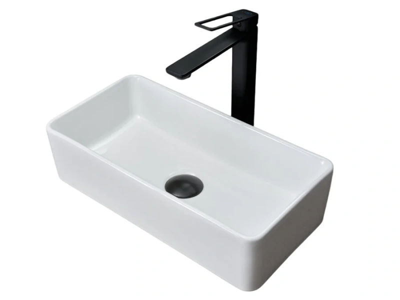 Раковина GID Geometrico N1104 46 см белая - фото 1