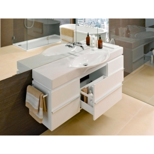 Тумба под раковину подвесная Laufen Case 120 см белая - фото 3