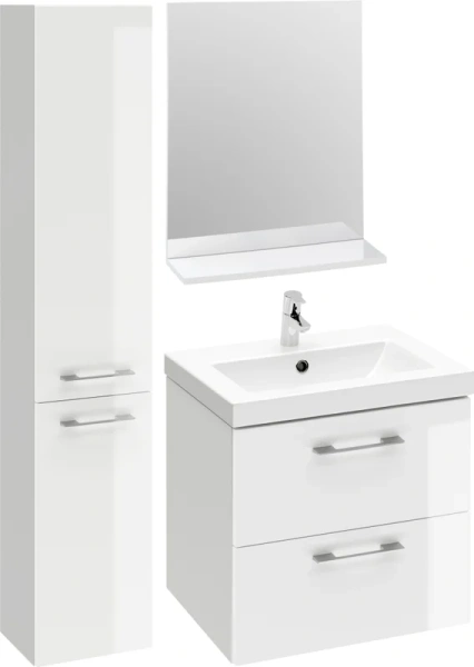 Тумба с раковиной подвесная Cersanit Lara SB-SZ-LARA-CO50/WH 50 см с ящиками - фото 2