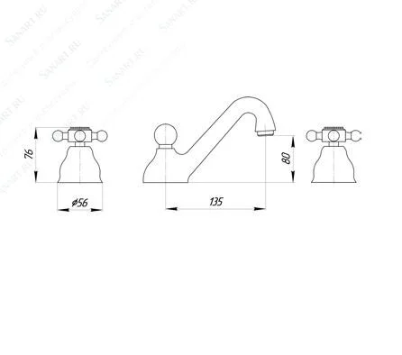 Смеситель для раковины Migliore Lady хром - фото 3