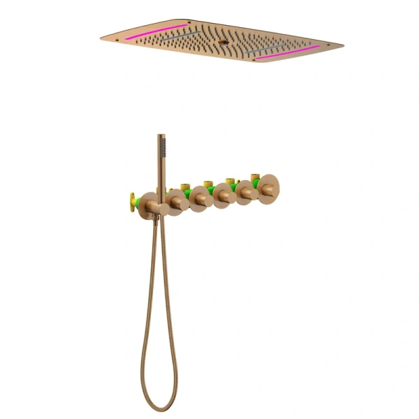 Душевой комплект Timo Saona золото - фото 4