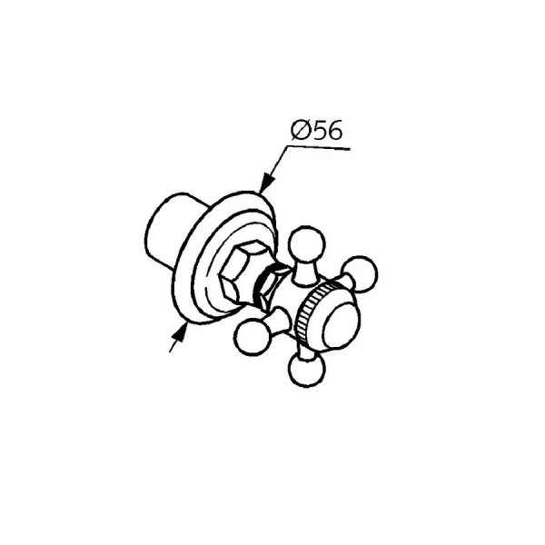 Вентиль Kludi 1926 51816 встраиваемый, в наличии, по запросу - фото 2