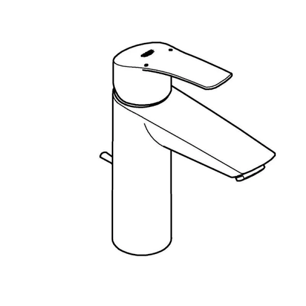 Смеситель для раковины Grohe Eurosmart с донным клапаном, хром, хром - фото 4
