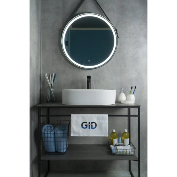 Раковина GID Lago N9025 56 см овальная, одинарные, недорогие - фото 8