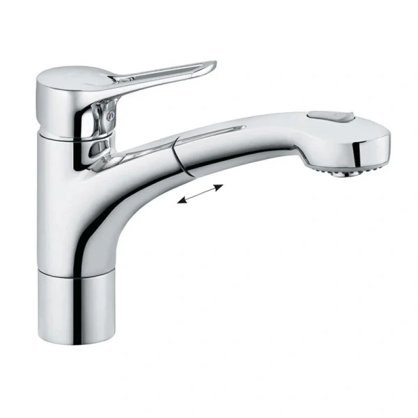 Смеситель для кухни Kludi MX 39941 с выдвижным изливом - фото 1