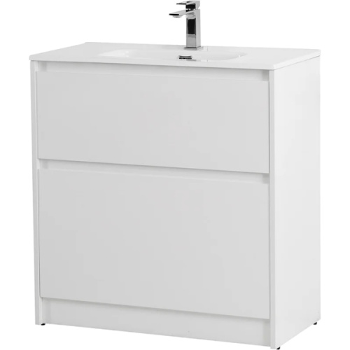 Тумба под раковину напольная BelBagno Kraft 80 см Bianco Opaco, современная, hi-tech - фото 3