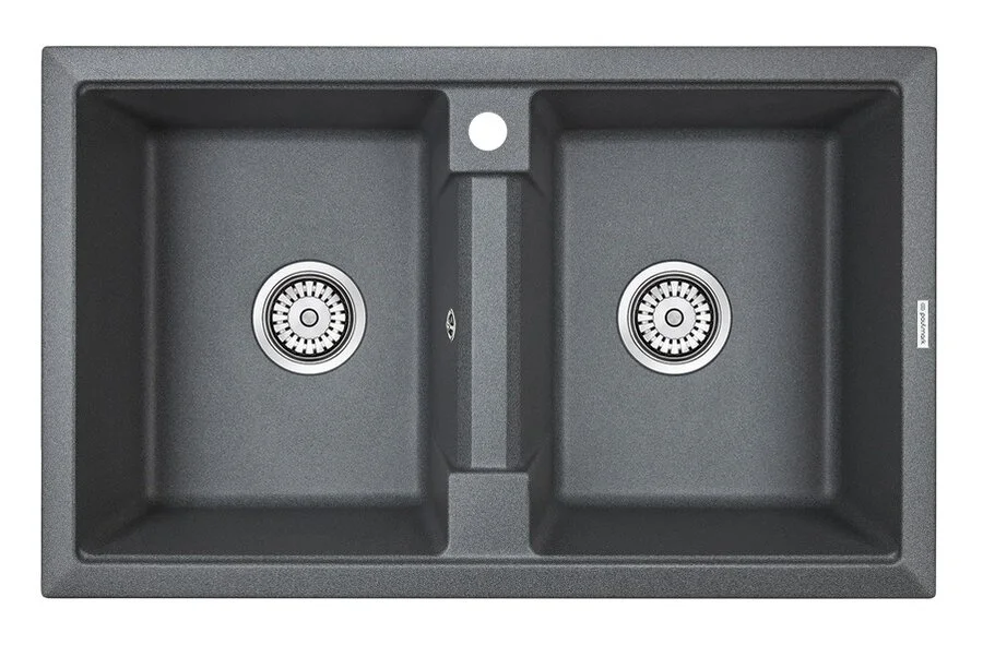 Мойка для кухни Paulmark Zwilling PM238150 81 см из кварцевого композита