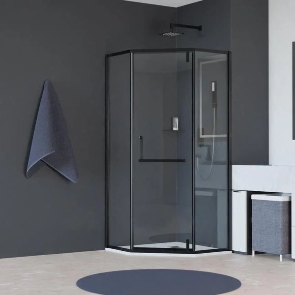 Душевой уголок RGW Hotel HO-084W 90x90 см профиль белый, стекло матовое - фото 4