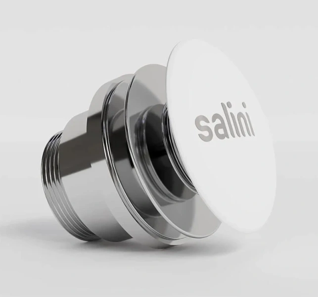 Донный клапан для раковины Salini D 505 глянцевый белый index_1 - фото 3