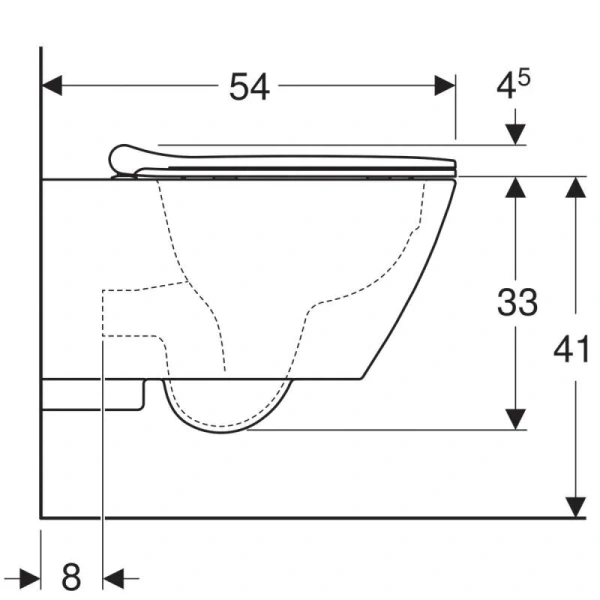 Унитаз подвесной Geberit Smyle с сиденьем микролифт, белые - фото 6