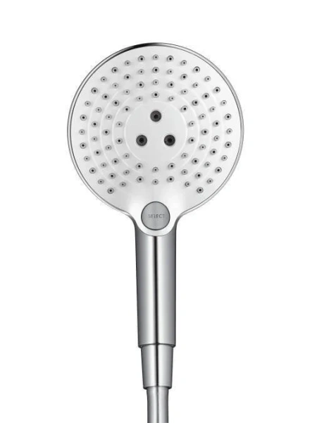 Душевая лейка хром-белый Hansgrohe Raindance Select, душевые лейки - фото 2