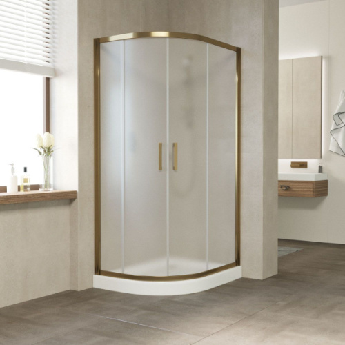 Душевой уголок стекло сатин Vegas-glass ZS-F 100х80 10, 100х80 - фото 5