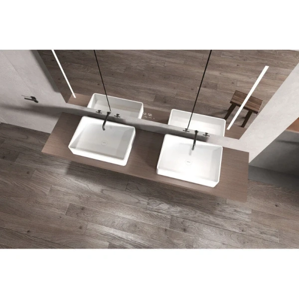 Раковина Abber Stein 55 см белая матовая, 55 см - фото 6