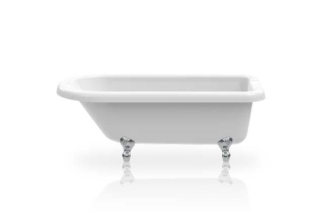 Ванна акриловая Knief ROLL TOP XL 0100-066-01 170 х 70 х 65 см на хромированных ножках - фото 1