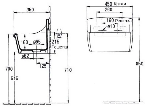 Раковина, цвет белый, Jacob Delafon NORMA, современные, hi-tech - фото 2