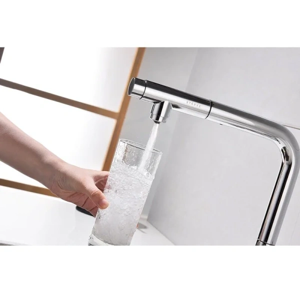 Смеситель для кухни Paulmark Viper хром, в наличии - фото 10