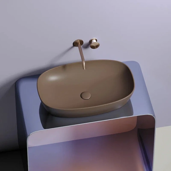 Раковина Ceramica Nova Element 60 см темно-коричневая - фото 4