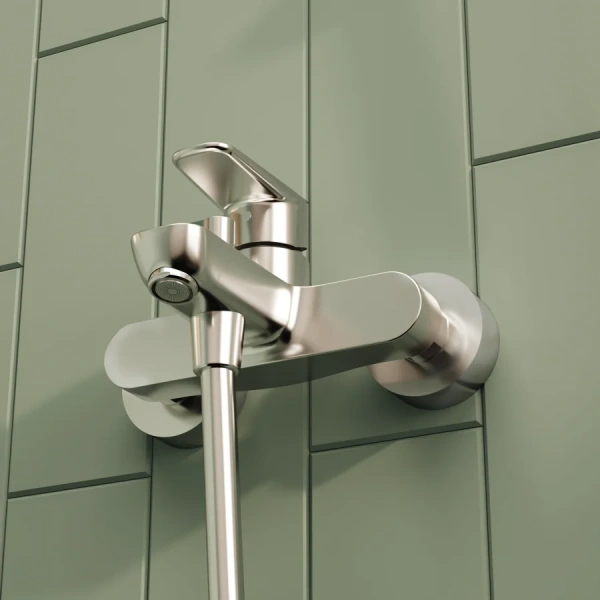 Смеситель для ванны VitrA Flow Soft хром, настенные - фото 6