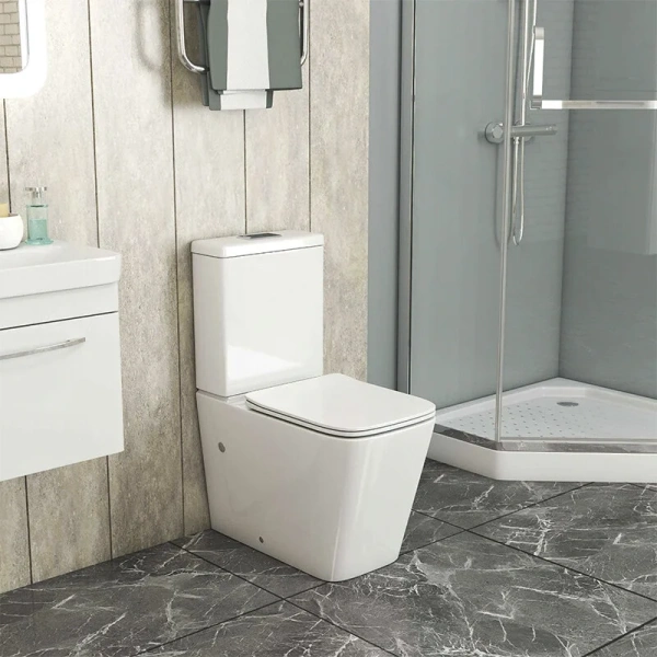 Унитаз компакт Grossman с тонкой крышкой, с микролифтом - фото 8