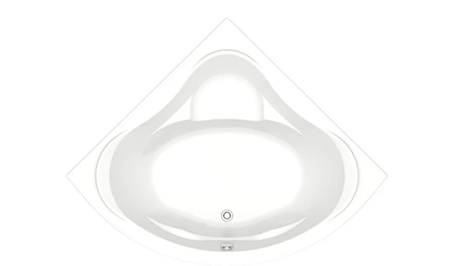 Акриловая ванна Bas Мега 160x160 В 00024 белый - фото 1