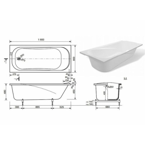 Схема, без гидромассажа, большие - фото 6
