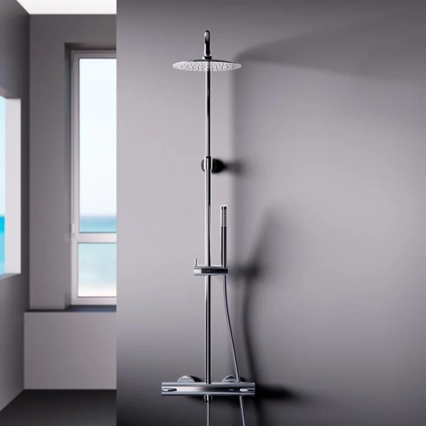 Душевая стойка Damixa Scandinavian Pure 936800 с термостатом - фото 4