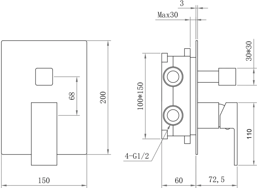 Душевой комплект BERGES Ventas хром сильвер, хром index_1 - фото 8