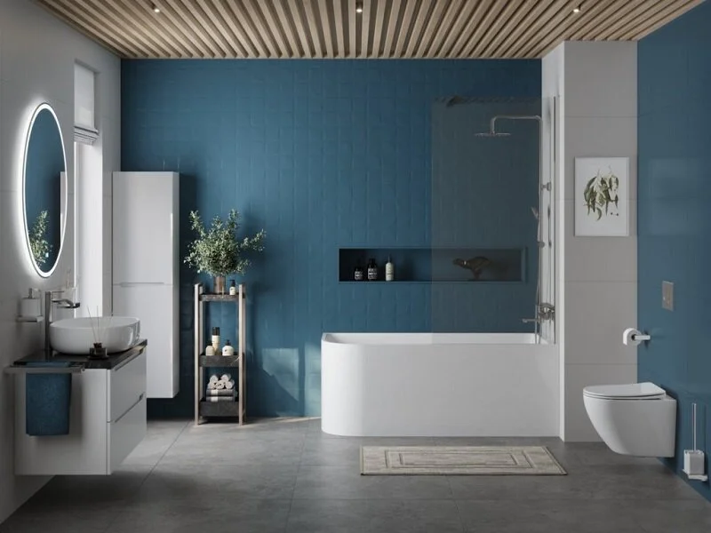 Ванна акриловая BelBagno 170x73 см левосторонняя, современныe, hi-tech - фото 3