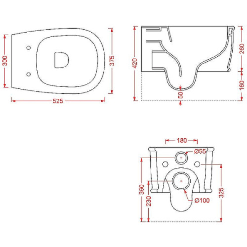 Унитаз подвесной ArtCeram Atelier белый матовый - фото 3