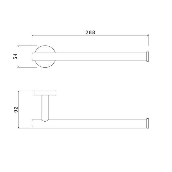 Полотенцедержатель Акватек Оберон хром - фото 2