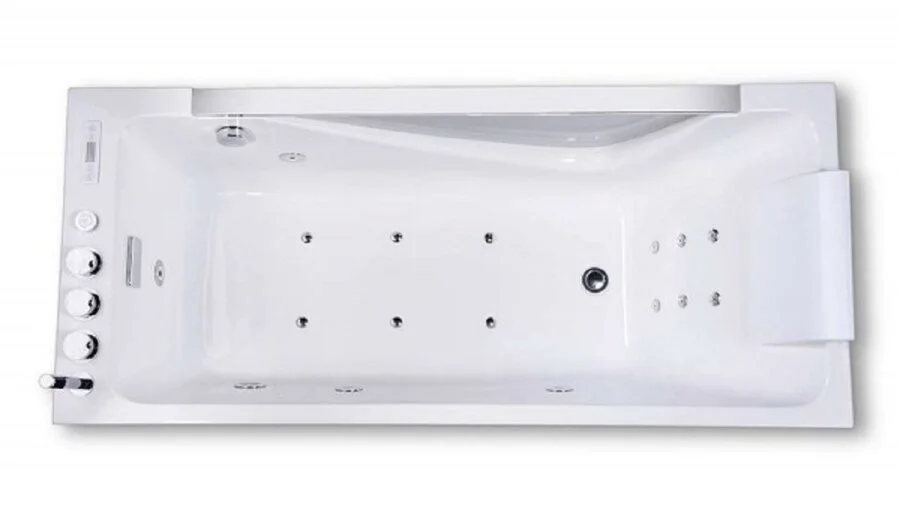 Ванна гидромассажная акриловая Orans OLS-BT65108-L, 170 х 75 см, LED-подсветка, аэромассаж, электронная панель управления, белая, современныe, hi-tech - фото 3