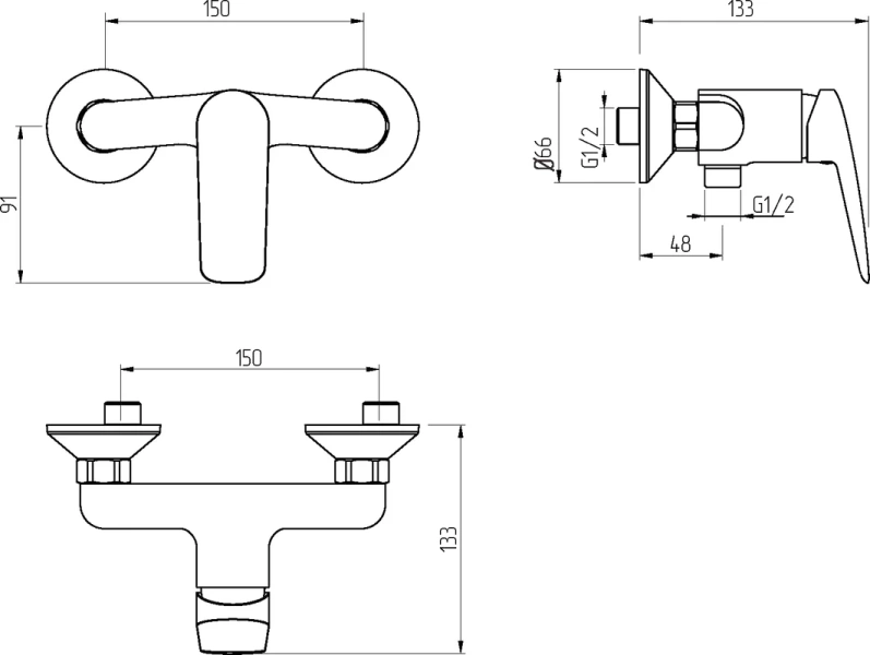 Смеситель для душа Migliore Laguna однорычажный - фото 2