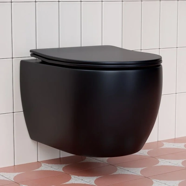 Унитаз подвесной Ceramica Nova Play черный матовый, подвесные, встраиваемые - фото 2